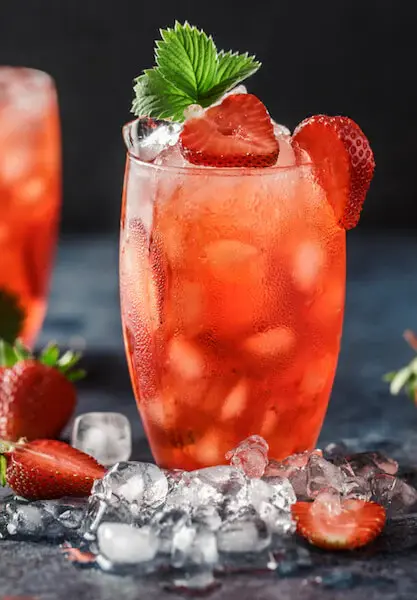 Mocktail à base de vin rosé