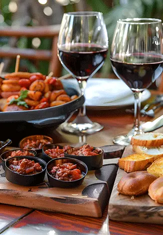 Apéritifs avec du vin sans alcool